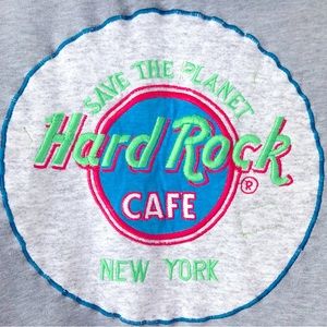 VTG 80s Hard Rock Cafe New York Save The planet /Harley, Davidson, Cabo size M